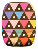 Mouse Pad Ergonomico Triangulos Bolinha Colorido