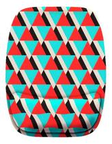 Mouse Pad Ergonomico Triangulos Coloridos Preto