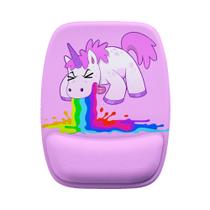 Mouse Pad Ergonomico Unicornio Vomitando Fofo
