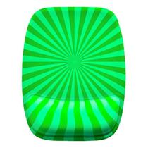 Mouse Pad Ergonomico Verde Efeito Raios De Sol