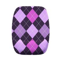 Mouse Pad Ergonomico Xadrez Rosa Roxo Preto