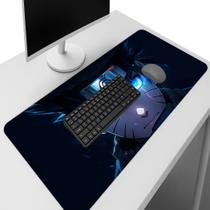 Mouse Pad Estampa Ninja Azul Preto Desk Pad Otaku para Mesa Gamer Computador Mouse Pad Estampa Ninja Azul Preto Desk Pad Otaku para Mesa Gamer Computador