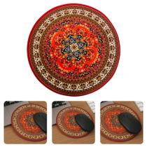 Mouse Pad Estampado Arabesco Mandala Oriental Apoio De Mouse Descanso Redondo 21cm Deskpad
