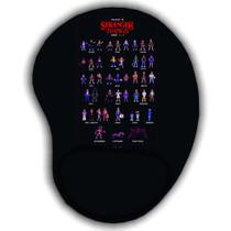 Mouse pad estampado Stranger things animação com apoio confortavel Mouse pad estampado Stranger things animação com apoio confortavel