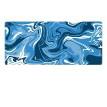 Mouse pad estendido de 600 x 300 mm com design F azul abstrato