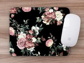 Mouse Pad, Floral com fundo - Deluzz