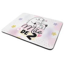 Mouse Pad Flork Mães - Mãe de 2 dois - 22x18