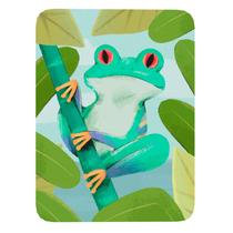 Mouse Pad Frog Animal Art 17 cm x 21 cm Tecido de borracha antiderrapante