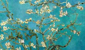 Mouse Pad Gamer Amendoeira em Flor Arte de Van Gogh