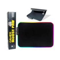 Mouse Pad Gamer Antiderrapante Led Rgb Apoio Speed Mouser - B-max