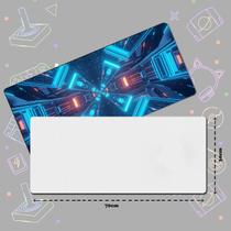 Mouse Pad Gamer Branco Retangular para Sublimação - 70x30 Anti Derrapante com Borracha de Neoprene