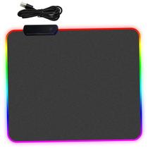 Mouse Pad Gamer Com Borda Iluminada LED RGB 7 Cores - 25cm x 35cm - Utimix