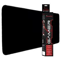 Mouse Pad Gamer De Neoprene 35cm X 70cm Preto