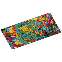 Mouse Pad Gamer Dragon 90X42CM Extended PCYES Com Base Antiderrapante Material Emborrachado Alta Qualidade Estilo Speed para Maior Precisão e Desempenho