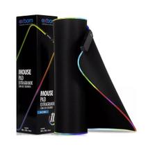 Mouse Pad Gamer Extra Grande Exbom Preto Liso Com Led Colorido 800X300X4MM MP-LED3080