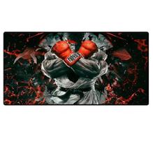 Mouse Pad Gamer Extra Grande Guerreiro Lutador Base Antiderrapante
