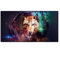 Mouse Pad Gamer Extra Grande Lobo Bordas Costuradas Base Antiderrapante Mouse Pad Gamer Extra Grande Lobo Bordas Costuradas Base Antiderrapante
