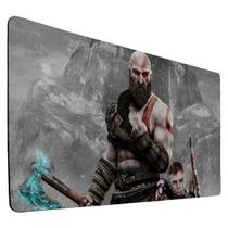 Mouse Pad Gamer Extra Grande Para Mouse e Teclado God Of War