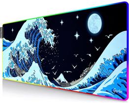 Mouse Pad Gamer Gerlos RGB Grande 80x30 cm com LED Mouse Pad Gamer Gerlos RGB Grande 80x30 cm com LED