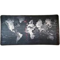 Mouse Pad Gamer Grande 700x350x3mm Estampa Mapa Mundi Speed - Mousepad Exbom MP-7035C28