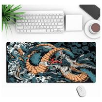 Mouse Pad Gamer Grande 90x40cm Dragão Abstrato Antiderrapante Impermeável Borda Costurada Desk Pad Escritório Profissional Mouse Pad Gamer Grande 90x40cm Dragão Abstrato Antiderrapante Impermeável Borda Costurada Desk Pad Escritório Profissional