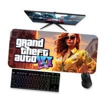 Mouse pad Gamer Grande - GTA VI PAISAGEM COM MULHER 1 - 90x40 80x40 60x40 70x30 Mouse pad Gamer Grande - GTA VI PAISAGEM COM MULHER 1 - 90x40 80x40 60x40 70x30
