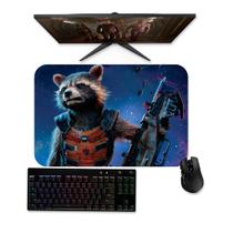 Mouse pad Gamer Grande - GUARDIÕES DA GALÁXIA ROCKET RACCOON 1 - 90x40 80x40 60x40 70x30