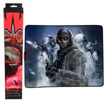 Mouse Pad Gamer Grande KNUP, 420x320mm Superficíe Têxtil Antiderrapante, Borda Costurada - KP-S07 Mouse Pad Gamer Grande KNUP, 420x320mm Superficíe Têxtil Antiderrapante, Borda Costurada - KP-S07