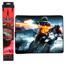 Mouse Pad Gamer Grande KNUP, 420x320mm Superficíe Têxtil Antiderrapante, Borda Costurada - KP-S07 Mouse Pad Gamer Grande KNUP, 420x320mm Superficíe Têxtil Antiderrapante, Borda Costurada - KP-S07