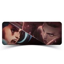 Mouse Pad Gamer League of Legends Arcane Jinx e Vi