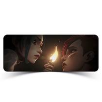 Mouse Pad Gamer League of Legends Arcane Jinx e Vi Fogo Mouse Pad Gamer League of Legends Arcane Jinx e Vi Fogo