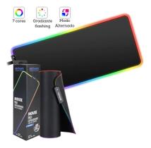 Mouse Pad Gamer Led Rgb 7 Cores 30x80cm Extra Grande - 4you