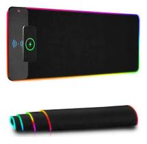 Mouse Pad Gamer Rgb Com Carregador Sem Fio Indução Premium