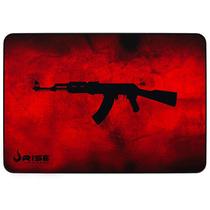 Mouse Pad Gamer Rise Mode Ak47 Red Grande Borda Costurada (420x290mm) - RG-MP-05-AKR
