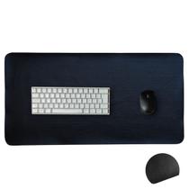 Mouse Pad Gamer Sintético 40x30 Médio Base Emborrachada Preto Resistente Mesa