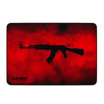 Mouse pad Gamer Speed AK47 RED Grande 42x29 Cm Com bordas Costuradas Mouse pad Gamer Speed AK47 RED Grande 42x29 Cm Com bordas Costuradas
