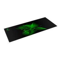 Mouse Pad Gamer Speed Base Emborrachada Anti Derrapante Superfície Speed Em Tecido Preto e Verde