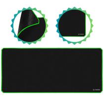 Mouse Pad Gamer Speed Com Borda Costurada Verde 90x40cm Para Jogar Fps Alta Precisão Base Emborrachada de Microfibra