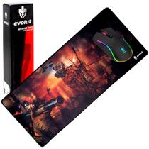 Mouse Pad Gamer Speed FPS Grande Retangular 70x30 Cm Evolut