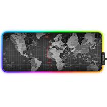 Mouse Pad Gamer Tapete Led Cores Com 11 Efeitos Grande 80x30 Estampa Mapa Mundi - Exbom