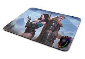 Mouse pad Gamer The Witcher Yennefer e Geralt