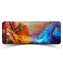 Mouse Pad Gamer Tibia Batalha Dragão Azul