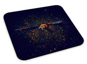 Mouse Pad Games Fps Jogo De Tiro Fuzil Vermelho Mousepad