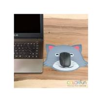 Mouse pad gato reliza gamer ou imã geladeira criativo