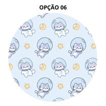 Mouse Pad Gatos Fofos Redondo 19cm Borracha Antiderrapante