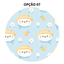 Mouse Pad Gatos Fofos Redondo 19cm Borracha Antiderrapante Mouse Pad Gatos Fofos Redondo 19cm Borracha Antiderrapante