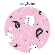 Mouse Pad Gatos Fofos Redondo 19cm Borracha Antiderrapante