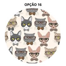 Mouse Pad Gatos Fofos Redondo 19cm Borracha Antiderrapante Mouse Pad Gatos Fofos Redondo 19cm Borracha Antiderrapante
