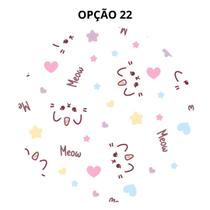 Mouse Pad Gatos Fofos Redondo 19cm Borracha Antiderrapante