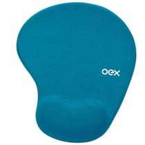 Mouse Pad Gel OEX Confort Turquesa MP200